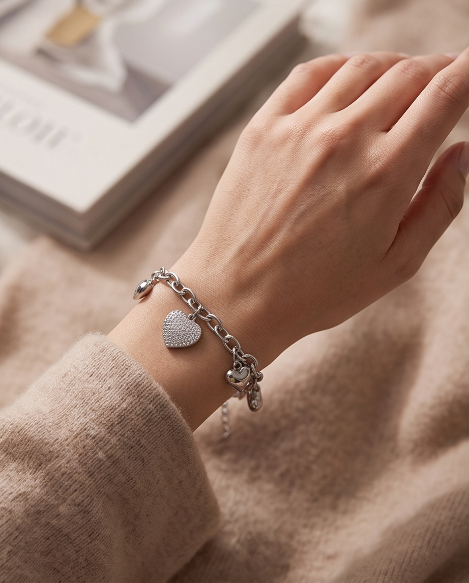 Bracciale “SONAGLI A CUORE”